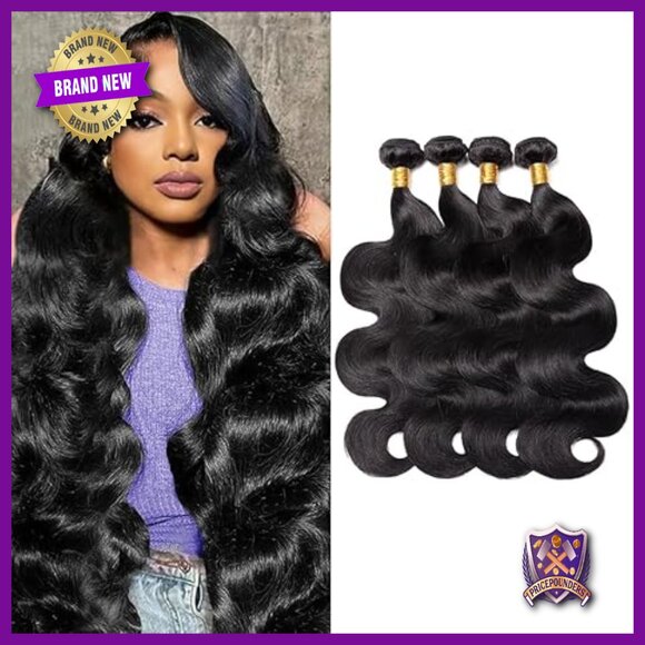 Body Wave Human Hair Extensions 4 Bundles 22-28 Inches Brazilian Virgin Hair main image 5